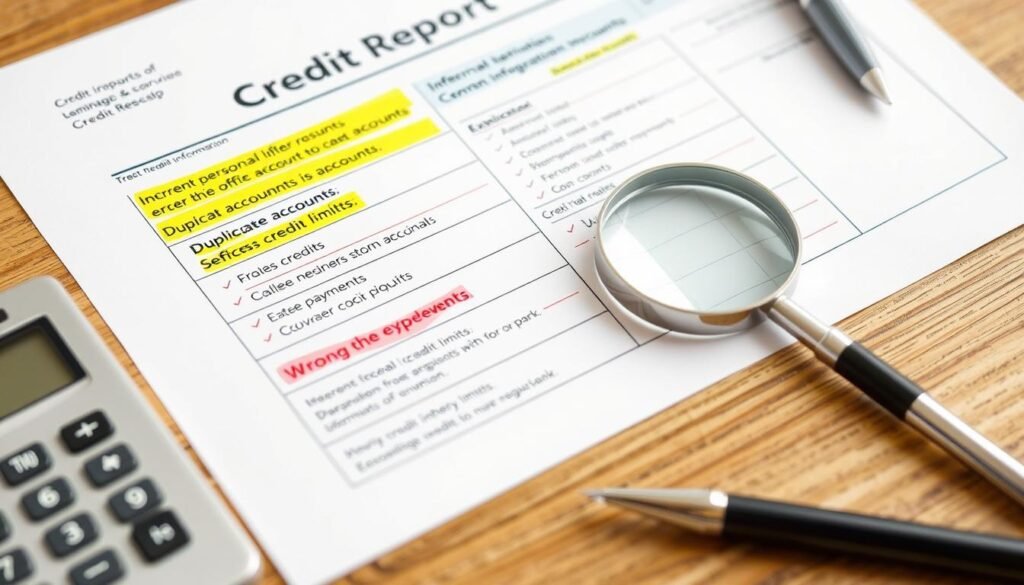 common credit report errors